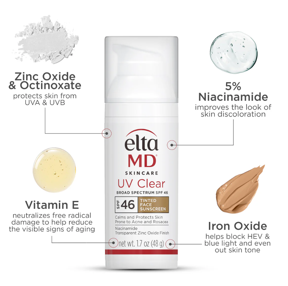 EltaMD UV Clear Tinted Broad-Spectrum SPF 46
